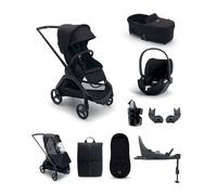 Bugaboo Dragonfly Pushchair Bundle with Cloud T Car Seat & Base - Black Midnight Black