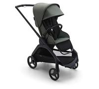 Bugaboo Dragonfly City Pushchair, Lightweight Compact Baby Stroller with One Hand Easy Fold in Any Position, Full Suspension, XL Underseat Basket, Black Chassis and Forest Green Sun Canopy