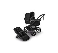 Bugaboo Fox 5 Renew All-Terrain Stroller, 2-in-1 Baby Pushchair, Full Suspension, Easy Fold, Extendable Toddler Seat, One-Handed Manoeuvrability, Black Chassis and Heritage Black Canopy