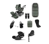 Bugaboo Fox 5 Renew Pushchair Bundle With Cybex Cloud T i-Size Rotating Baby Car Seat & Base (9 Pieces).- Forest Green Forest Green