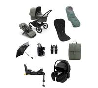 Bugaboo Fox5 Essential 9 Piece Travel System with Maxi-Cosi Pebble 360 Pro2 Car Seat and Family Fix 360 Pro Base - Forest Green Black/Forest Green