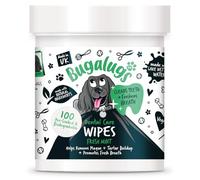 Bugalugs Breath Freshener - Plaque & Tartar Remover Wipes (No Toothbrush/Toothpaste Needed, 100 Wipes)