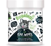 BUGALUGS Cat Ear Cleaner Cat Wipes 100 Biodegradable Stops Head Shaking, Itching