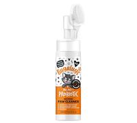 BUGALUGS Cat Probiotic Paw Cleaner No Rinse Foam Cat shampoo with Silicone Brush Head, waterless grooming products. Travel friendly paw cleaner for cats defeat muddy paws on the go