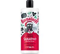 Bugalugs Cranberry & Mistletoe Dog Shampoo Christmas Edition, festively fragrant grooming products. Dog & puppy shampoo, vegan, pH balanced.