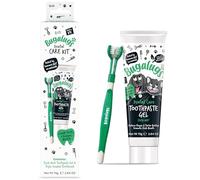 Bugalugs Dental Care Kit for Dogs & Cats Toothpaste Gel (75g) & 1 x Triple Headed Toothbrush for Dogs, Puppy, Cat & Kitten Essentials, Breath Freshener, Plaque & Tartar Remover, Cleaning Treatment