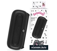 Bugalugs Deshedding Brush for Dogs, Cats, Horses - Pet Grooming Tool that is Gentle & Effective With Wide Shallow Comb, Smooth Groomer for Dog, Cat and Horse (Black)