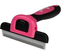 Bugalugs Deshedding brush for dogs, cats, horses & pets. Professional pet comb brushes for grooming for short to long hair undercoat rake brush. Reduces shedding