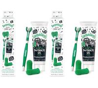 Bugalugs Dog and Cat Dental Care Kit: Toothpaste, 2 Finger Cat Toothbrushes, Dog Toothbrush for Plaque Removal and Fresh Breath (Pack of 2)