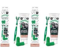 Bugalugs Dog and Cat Toothbrush and Paste Kit - Teeth Cleaning and Breath Freshener (Pack of 2)