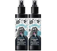 Bugalugs Dog Detangler Spray - leave In conditioner spray for de matting. No tangles. Professional dog grooming formula contains Wheat protein. Pet detangling spray knot removal (200ml) (Pack of 2)
