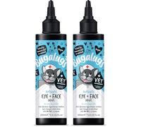 BUGALUGS Dog Eye Drops 200ml, Antiseptic eye drops for dogs, puppy, cats & animals. Antibacterial for dry, itchy, irritated, gunky & tear stain eyes. Eye Wash Cleaner (Pack of 2)