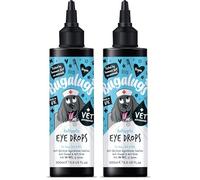 BUGALUGS Dog Eye Drops 200ml, Antiseptic eye drops for dogs, puppy, cats & animals. Antibacterial helps dry, itchy, irritated, gunky & tear stain eyes. Eye Wash Cleaner (Pack of 2)