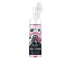 BUGALUGS Dog Paw Cleaner No Rinse Foam Cat & Dog shampoo with Silicone Brush Head, waterless grooming products. Travel friendly paw cleaner for dogs defeat muddy paws on the go (Baby Fresh)