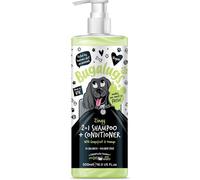 Bugalugs Zingy 2 in 1 Grapefruit & Orange Dog Grooming Shampoo & Conditioner for Smelly Dogs, Best Puppy Shampoo, Professional Groom, Vegan Pet (500ml)