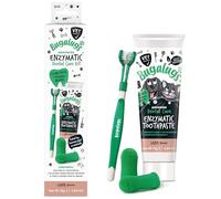 Bugalugs Dog Toothbrush and Toothpaste Kit Includes Cats & Dog Toothpaste, 2 x Finger Cat Toothbrush, 1 x Dog Toothbrush Dog Teeth Cleaning Products for Dog Plaque Remover & Dog Breath Freshener