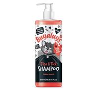 BUGALUGS Flea and Tick Cat Shampoo 500ml, Deep Cleansing Shampoo for Cats for Fleas, Ticks & Mites contains Neem Oil, PH Balanced Vegan, Pet Shampoo (500ml Flea Shampoo)