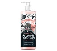 Bugalugs 2 in 1 Cat Shampoo & Conditioner. Cleansing, nourishing and conditioning for all cat hair. Papaya & Coconut calming scent. For all cats and kittens. cat & kitten grooming (500ml Shampoo)