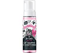 Bugalugs No Rinse Cat Shampoo & Conditioner with Baby Fresh Fragrance. Brush through, for cats and kittens. Foam action grooming dry shampoo kitten (200ml No Rinse Shampoo)