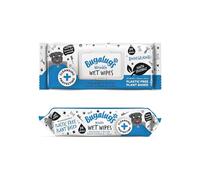 BUGALUGS Wrinkle Dog Wipes for pawly skin - 80 Biodegradable dog grooming pet wipes. Use as Dog ear wipes, dog eye wipes, dog face wipes