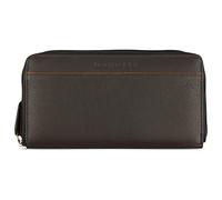 bugatti Banda ladies long wallet with zip, landscape wallet goat nappa, brown