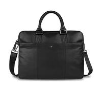 Bugatti Black Magic Briefcase Leather 40 cm Laptop compartment black