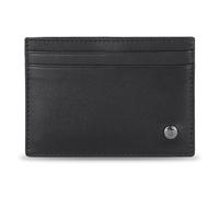 bugatti Black Magic Leather Credit Card Holder with RFID Protection - Black