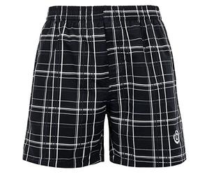 Bugatti ® - Black Plaid Men's Swim Shorts, Size XXL