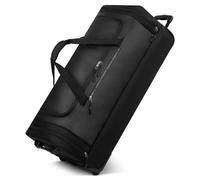 Bugatti 2 Wheels XL Trolley Travel Bag | Travel Bag on Wheels 73 cm Made of Recycled PET Material | for Men and Women (Extra Base Compartment) | Blanc Delight, black, Reisetasche auf Rollen 90 cm,