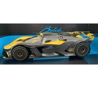 SUPERB BURAGO DIECAST 1/18 2021 BUGATTI BOLIDE IN YELLOW & BLACK 18-11047