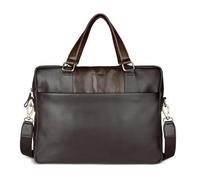 bugatti business bag laptop bag with laptop compartment Ryan Briefcase Brown dark brown