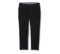 Bugatti Chino Modern Fit Casual Trousers Long Stretch Cotton, Black, 44W x 34L
