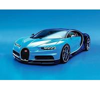 Bugatti Chiron W16¬† Sports Super Car Wall Art Poster Print available framed or unframed (A3 297 x 420mm)