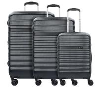 Bugatti Corium 4-wheel suitcase set 3 pcs. black
