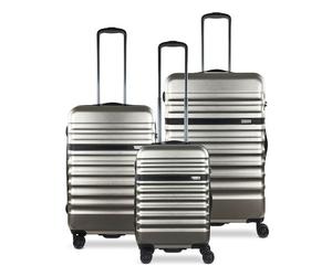 Bugatti Corium 4-wheel suitcase set 3 pcs. rose gold