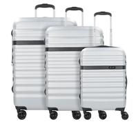 Bugatti Corium 4-wheel suitcase set 3 pcs. silver colored