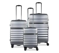 Bugatti Corium 4-wheel suitcase set 3 pcs. silver colored