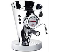 BUGATTI, Diva, Espresso Coffee and Cappuccino Machine, for Ground Coffee and Pods, Non-Stop Steam Function, 15 bar, 950 W, Capacity 0.8 Liter, Elegant Design (Chrome)