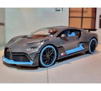 Bugatti Divo Gray W16 Supercar Detailed 1:24 Scale Diecast Model Car