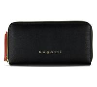 bugatti Ella Ladies Zip Around Wallet Black