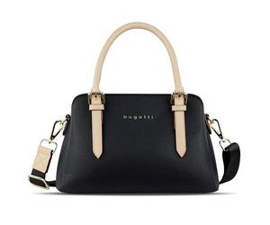 bugatti Ella Small Womens Handbag, Top Handle Shoulder Bag for Women - Black