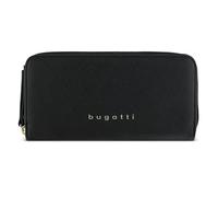Bugatti Ella Women's Large Purse Long Saffiano Style Faux Leather Black