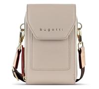 bugatti Ella Women's Shoulder Purse with Smartphone Compartment, Faux Leather Wallet, beige, standard size, Contemporary