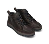 bugatti Exeter Dark Grey Premium Leather Comfort High Sneakers