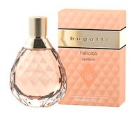 bugatti Felicità Apricot Women's Perfume Eau de Parfum 60 ml I Floral Fruity Women's Perfume in Glass Bottle I Summer Nuances of Apricot, Lychee, Hibiscus, Vanilla & Musk I Feminine Eau de Parfum