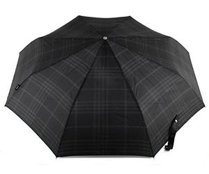 Bugatti Gran Turismo Carbon Pocket Umbrella - Sporty High-Tech Umbrella - Automatic Open/Close - For Best Protection - Black