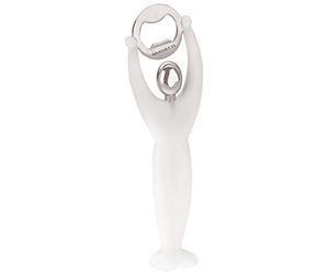 Bugatti Gym 32-7089C1U Bottle Opener, ABS, Steel 6.5 x 3 CM x 18 CM White