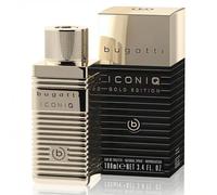 bugatti Iconiq Gold Edition Men's Perfume, 100 ml, Eau de Toilette with Bergamot, Sharp Notes, Irises & Musk, Sensual & Confident, Citrus-Ambert-Woody Men's Perfume