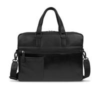 Bugatti Joel Briefcase Leather 38 cm Laptop compartment black