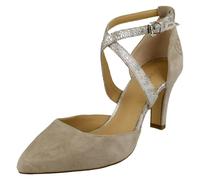 Bugatti Ladies Bugatti High Heel Shoe 411-90170 - Light Grey/Animal Print - UK 8